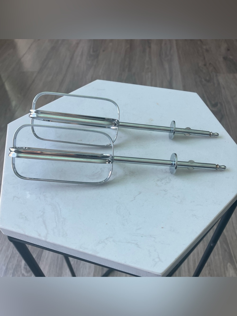 Hand Mixer Replacement Beaters Set Stainless Steel Universal Style 7.25” Long